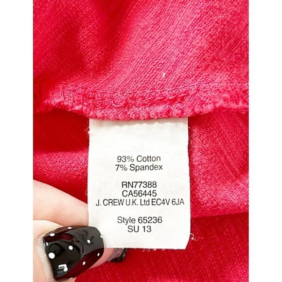 J. Crew Women's Sz 4 Princess Seam Fit and Flare Knit Dress in Coral - Picture 6 of 8